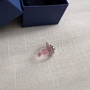 Swarovski Pink Crystal Pacifier Charm